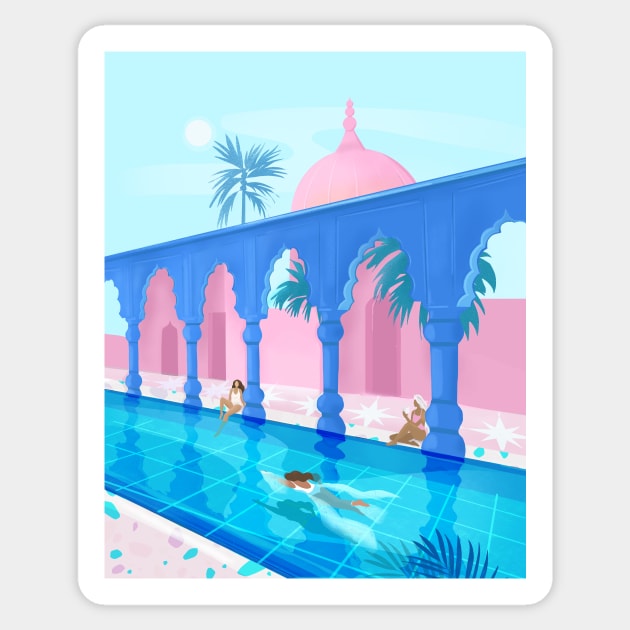 Pool Ladies Sticker by Petras